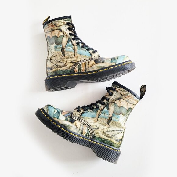Dr Martens X William Blake Tate Museum Limited Edition 1460 Boots - Size 5W - Picture 7 of 11